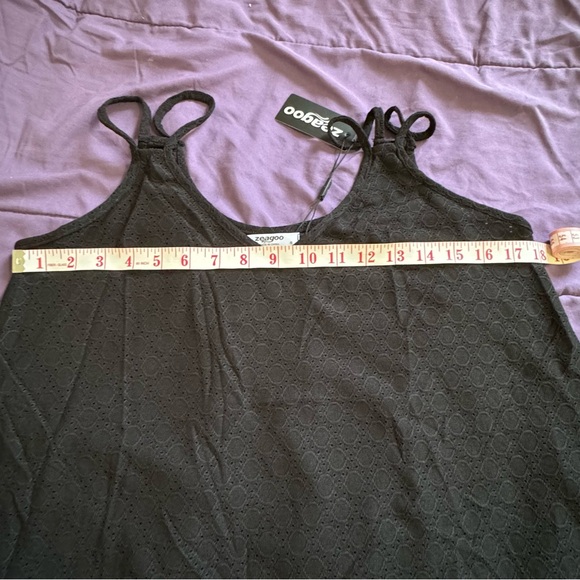 Zeagoo Women’s Chiffon Tank Top V Neck Basic Cami Loose Fit NWT Size US S - Picture 13 of 16